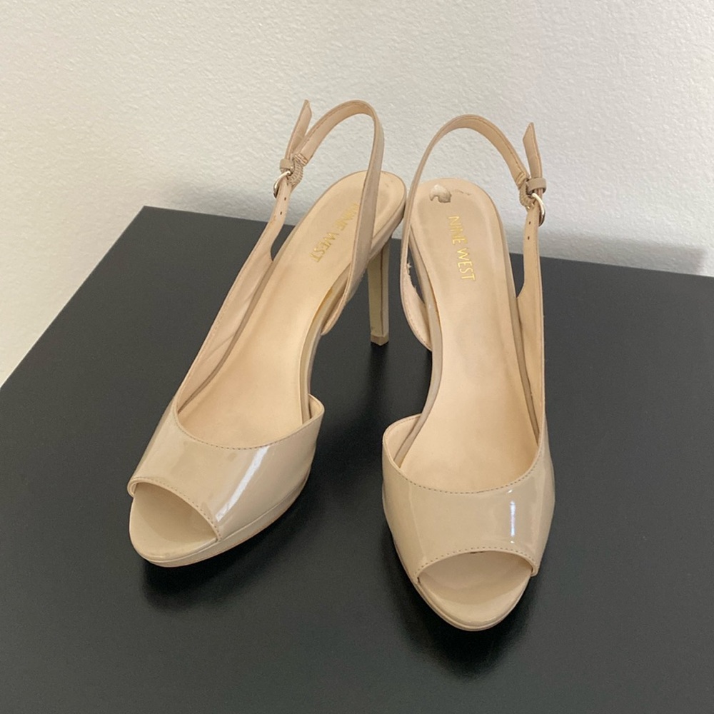 Nine West Platform Sling-Back Heels